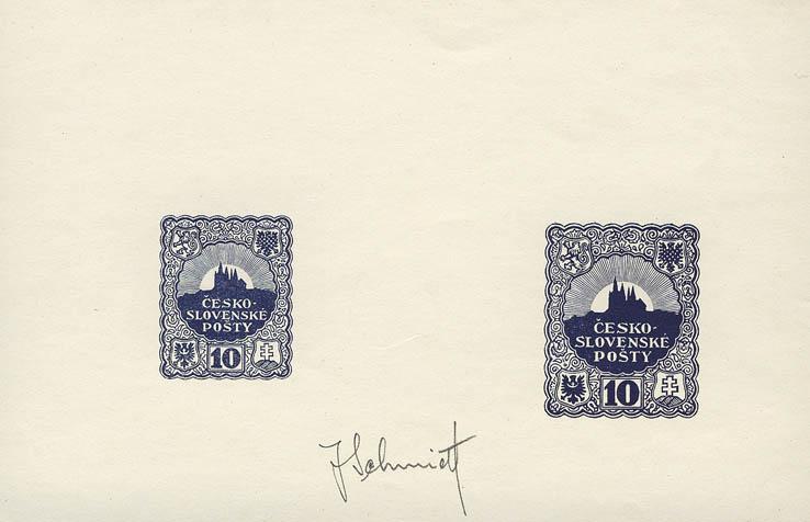 Návrh známek Jindry Schmidta